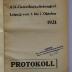 SA 1593-4 : AfA-Gewerkschaftskongreß Leipzig vom 5. bis 7. Oktober 1931 Protokoll (1931)