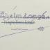 - (Lange, Paul Wilhelm), Stempel: Name, Berufsangabe/Titel/Branche; 'Wilhelm Lange / Kapellmeister
[darunter Unterschrift P[?] Willy Lange]'. 