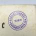 - (Fischel, August), Stempel: Name, Ortsangabe; 'August Fischel / Mariahilferstr. 73 / Wien'.  (Prototyp)