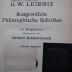 Hl 208 2: Ausgewählte Philosophische Schriften. Zweites Bändchen (1915)