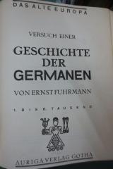 Sa 635 x 1 2.Ex.: Versuch einer Geschichte der Germanen (1923)