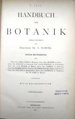 O.3237 (2) : Handbuch der Botanik. Zweiter Band. (1882)