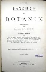 O.3237 (1) : Handbuch der Botanik. Erster Band. (1881)