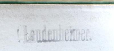 - (Laudenheimer, [?]), Stempel: Name; 'Laudenheimer'. 