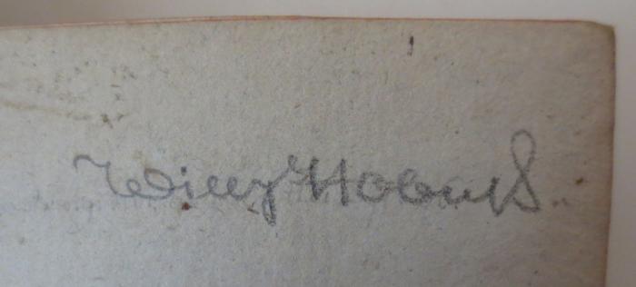 - (Mobius, Willy), Von Hand: Autogramm; 'Willy Mobius'. 