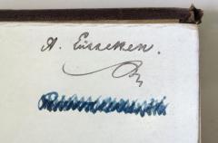 - (Eusseken[?], A.), Von Hand: Autogramm; 'A. Eusseken[?].'. 