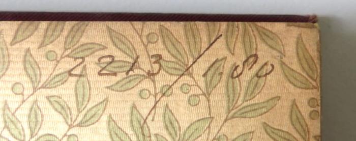 - (unbekannt), Von Hand: Nummer; '2213/1.50[?]'. 