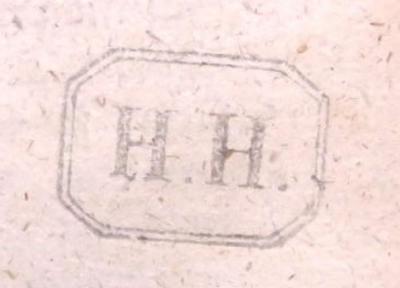 - (H., H.), Stempel: Initiale; 'H. H.'.  (Prototyp)