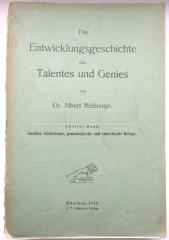O 3220 (2) : Die Entwicklungsgeschichte des Talentes und Genies. Zweiter Band: Zusätze, historische, genealogische und statistische Belege. (1908)