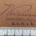 - (Weisemann, Ewald), Stempel: Autogramm, Berufsangabe/Titel/Branche; 'Weisemann. / Unterrichts-Offizier / K. b. 19. J. R.'.  (Prototyp)
