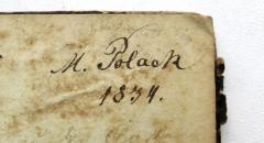 - (Polack, M.), Von Hand: Autogramm, Datum; 'M. Polack / 1834.'. 
