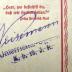 - (Weisemann, Ewald), Stempel: Autogramm, Berufsangabe/Titel/Branche; 'Weisemann. / Unterrichts-Offizier / K. b. 19. J. R.'.  (Prototyp)
