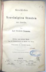 F 3482 (3) : Geschichte der Vereinigten Staaten von Amerika. Dritter Band. (1866)