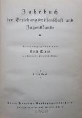 XV 264 2. Ex. : Jahrbuch der Erziehungswissenschaften und Jugendkunde. Erster Band (1925)