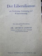 Gd 448: Der Liberalismus als Forderung, Gesinnung und Weltanschauung (1938)