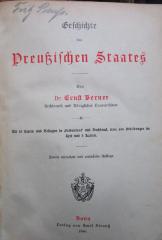 I 14876 b 3.Ex.: Geschichte des Preußischen Staates (1896)