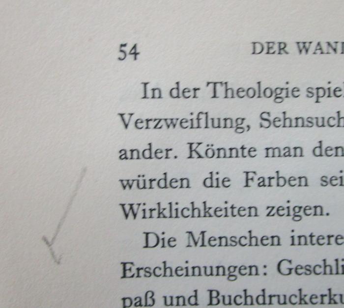 Fd 77 f 3.Ex.: Die Geburt der Nationen : Von der Einheit des Glaubens zur Demokratie des Geldes (1931);- (unbekannt), Von Hand: Annotation. 