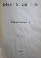 I 18647 1 7.Ex.: Geschichte der Stadt Berlin. Erster Band (1888)