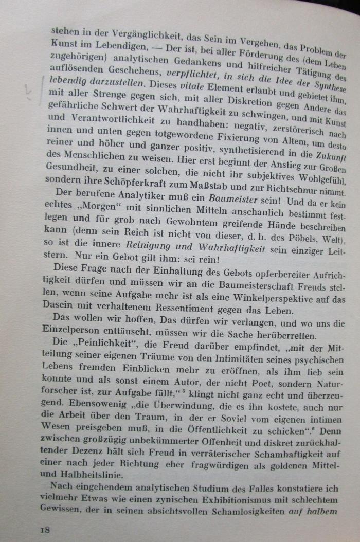 Hs 22 b: Freuds tragischer Komplex : Eine Analyse der Psychoanalyse (1929);- (unbekannt), Von Hand: Annotation. 