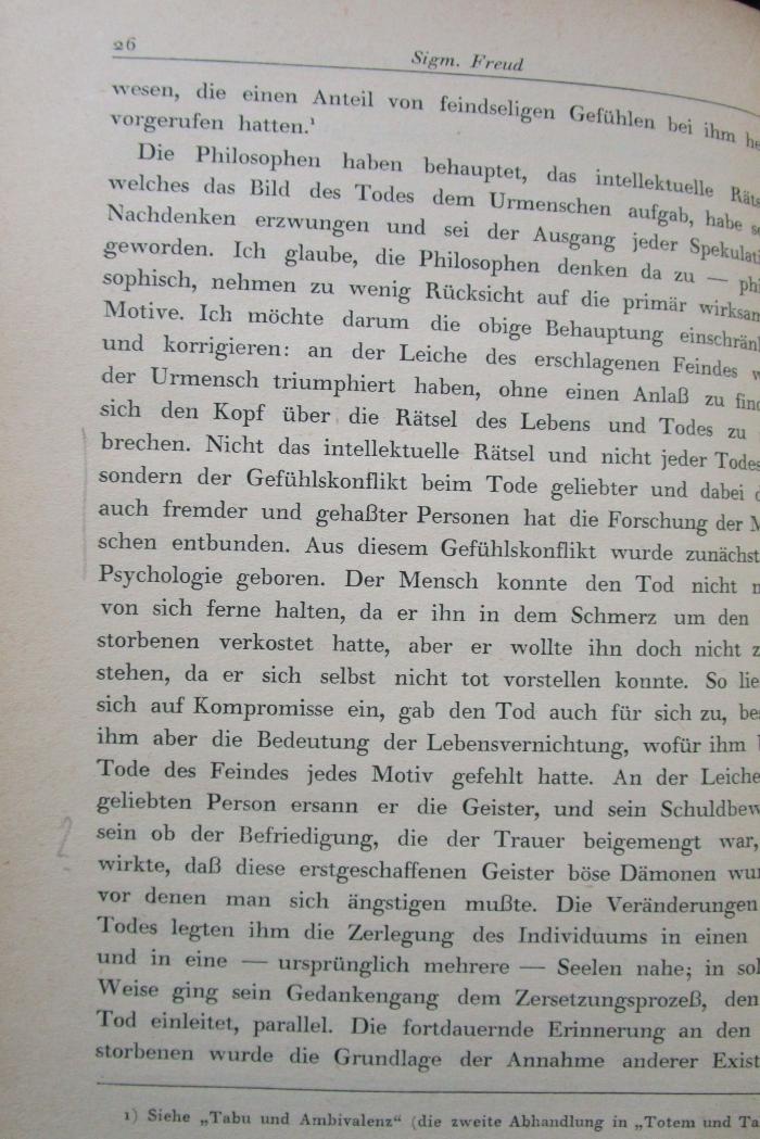 Hs 156: Zeitgemäßes über Krieg und Tod (1924);- (unbekannt), Von Hand: Annotation. 