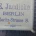 G46 / 352 (Jaedicke, E.), Stempel: Name, Ortsangabe; 'E. Jaedicke
Berlin
Moritz-Strasse 8.'.  (Prototyp)