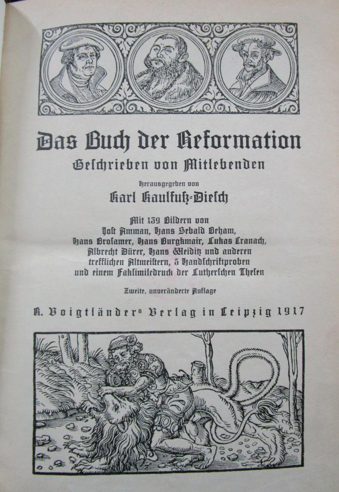 I 7600 b: Das Buch der Reformation (1917)