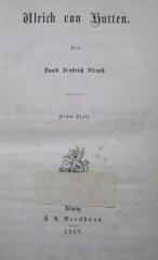 I 7744: Ulrich von Hutten. Erster Theil (1858)