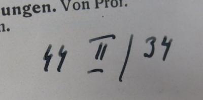 Km 165: Chirurgie der Speiseröhre (1926);- (SS-Lazarett (Berlin)), Von Hand: Nummer; 'SS II / 34'. 