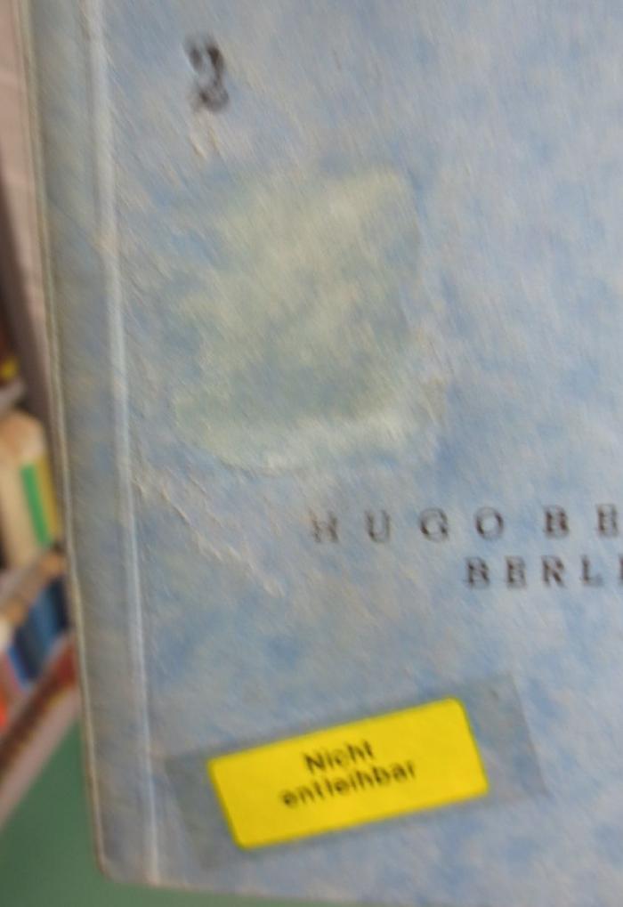 Ka 5 2 Ers.: Atlas der geschützten Pflanzen und Tiere Mitteleuropas. Abteilung II. Geschützte Pflanzen Bayerns (1926);- (unbekannt), Klebespuren: Signatur. 