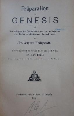 Uf 690 e 1930: Präparation zur Genesis (1930)