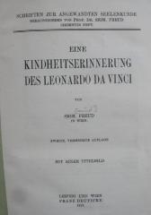 IV 897 b: Eine Kindheitserinnerung des Leonardo da Vinci (1919)