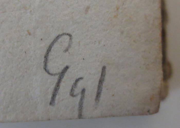 -, Von Hand: Annotation; 'GG/'