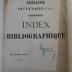  Institut agraire international : Index bibliographique (1928)