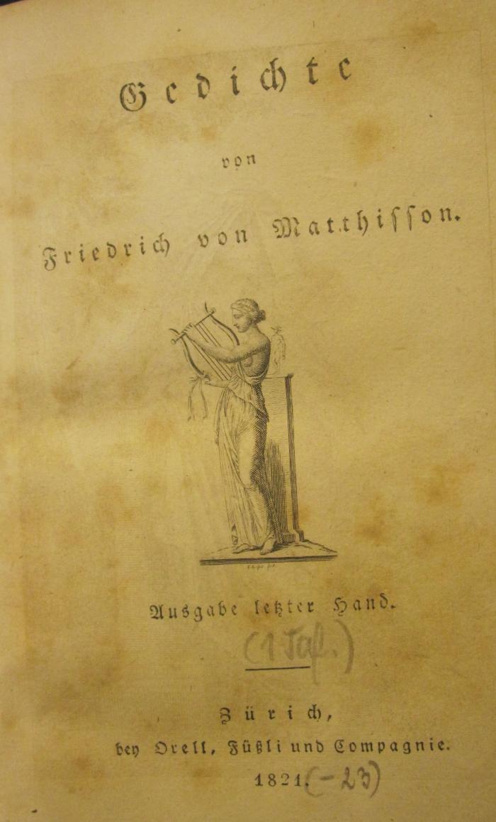 III 15671 1823: Gedichte (1821)