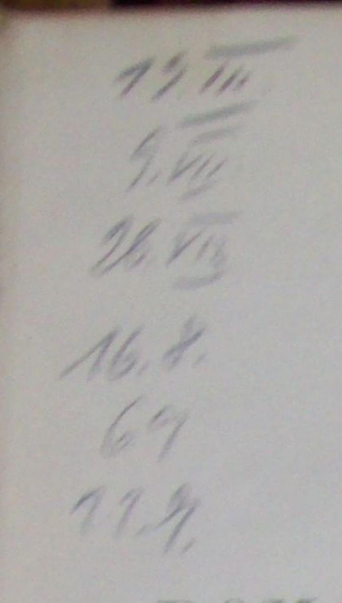 Sg 361 e 2: Grammatik der romanischen Sprachen. Zweiter Theil (1882);- (unbekannt), Von Hand: Datum; '19. III.
9. VII.
26. VII.
16.8.
6.9.
22.9.'. 