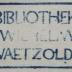- (Waetzold, Wilhelm), Stempel: Name; 'Bibliothek Wilhelm Waetzoldt'.  (Prototyp)