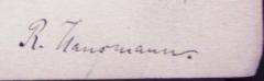 - (Hausmann, R.), Von Hand: Autogramm, Name; 'R. Hausmann.'. 