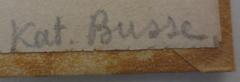 - (Busse, Kat.), Von Hand: Autogramm; 'Kat. Busse'.  (Prototyp)