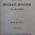  Handbuch der Geschichte der poetischen National-Literatur der Deutschen