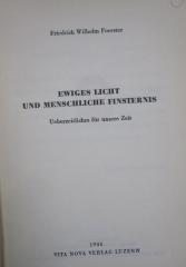 Ug 736: Ewiges Licht und menschliche Finsternis : Uebersetzliches für unsere Zeit (1935)