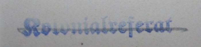 Uh 337 2.Ex.: Geschichte der evangelischen Mission in Afrika (1922);- (Nationalsozialistische Deutsche Arbeiterpartei. Auslands-Organisation), Stempel: Berufsangabe/Titel/Branche; 'Kolonialreferat'.  (Prototyp)