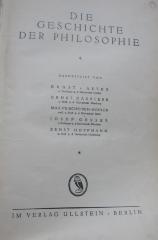 VIII 970 4.Ex.: Die Geschichte der Philosophie (1925)