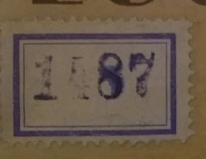 - (Zentralstudienbibliothek des Karl-Marx-Institutes Wien), Etikett: Nummer; '1487'. 