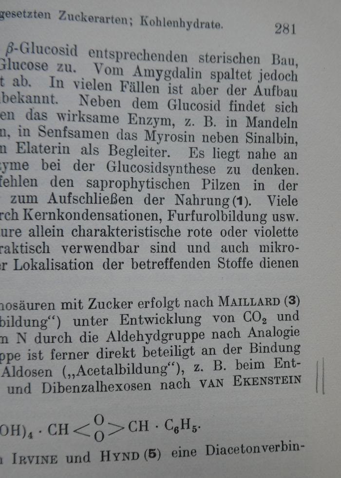 Kf 561 b 1: Biochemie der Pflanzen. Erster Band (1913);- (Neuberg, Carl), Von Hand: Annotation; '342, 344, 347, 825
281, 323

313, 316, 319, 327, 375'. 