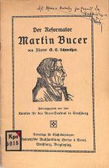 Kps 5615 : Der Reformator Martin Bucer. ([1914])