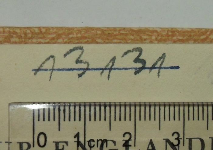 - (NSDAP-Gauarchiv Südhannover-Braunschweig), Von Hand: Signatur; '13131'. 