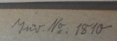 - (Staatskommissar für Überwachung der öffentlichen Ordnung), Von Hand: Inventar-/ Zugangsnummer; 'Inv. No: 1810'. 