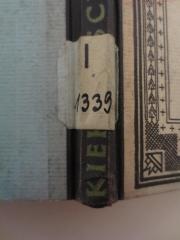 - (Reichsstelle zur Förderung des Deutschen Schrifttums (Berlin)), Etikett: Signatur; 'I 1339'. 