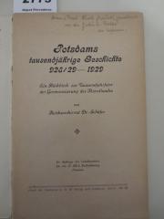  Potsdams tausendjährige Schichte 928/29-1929 : Ein Rückblick zur Tausendjahrfeier der Germanisierung des Havellandes (1929)
