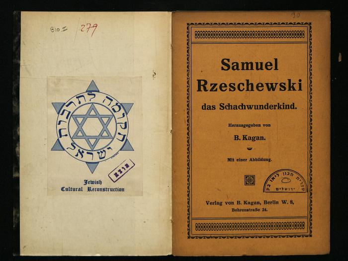 BIO I 279 : Samuel Rzeschewski, das Schachwunderkind (?)